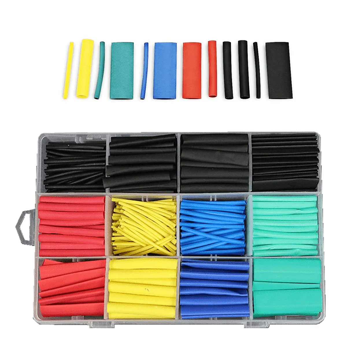 530 Pcs Heat Shrink Tubing Insulation Assorted kit