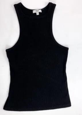 Agolde Organic Cotton Rib Tank - Black