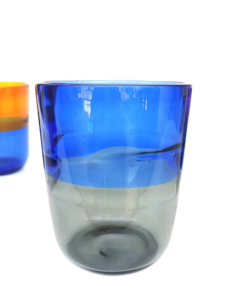 Alchemy Colorful Handmade Tumbler Whiskey Glass | 3 x 4 inches