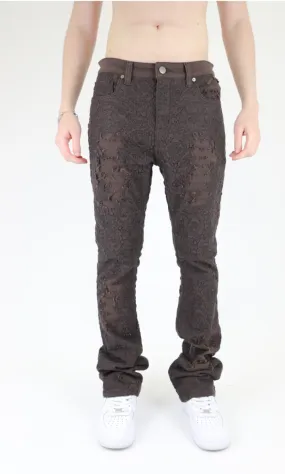 Armor Jeans Lace Stacked Denim (Brown)