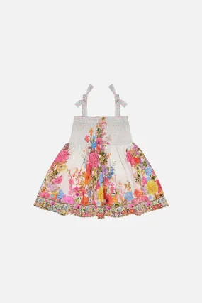 BABIES DRESS WITH SHIRRING SUNLIGHT SYMPHONY