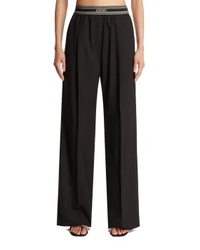 Black Elasticated Trousers