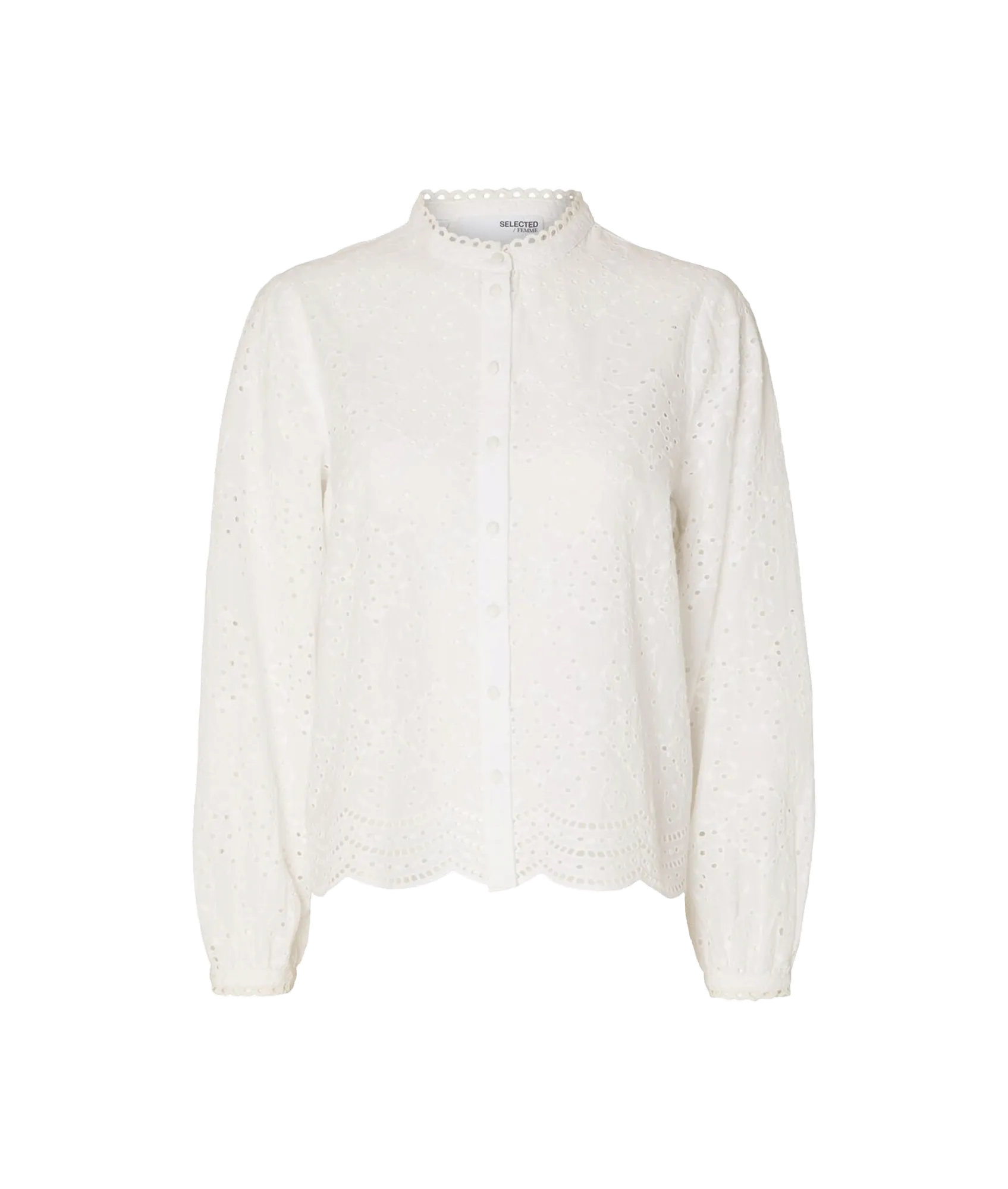 Broderie Anglaise Shirt - White