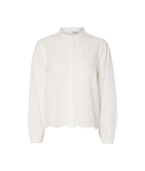 Broderie Anglaise Shirt - White