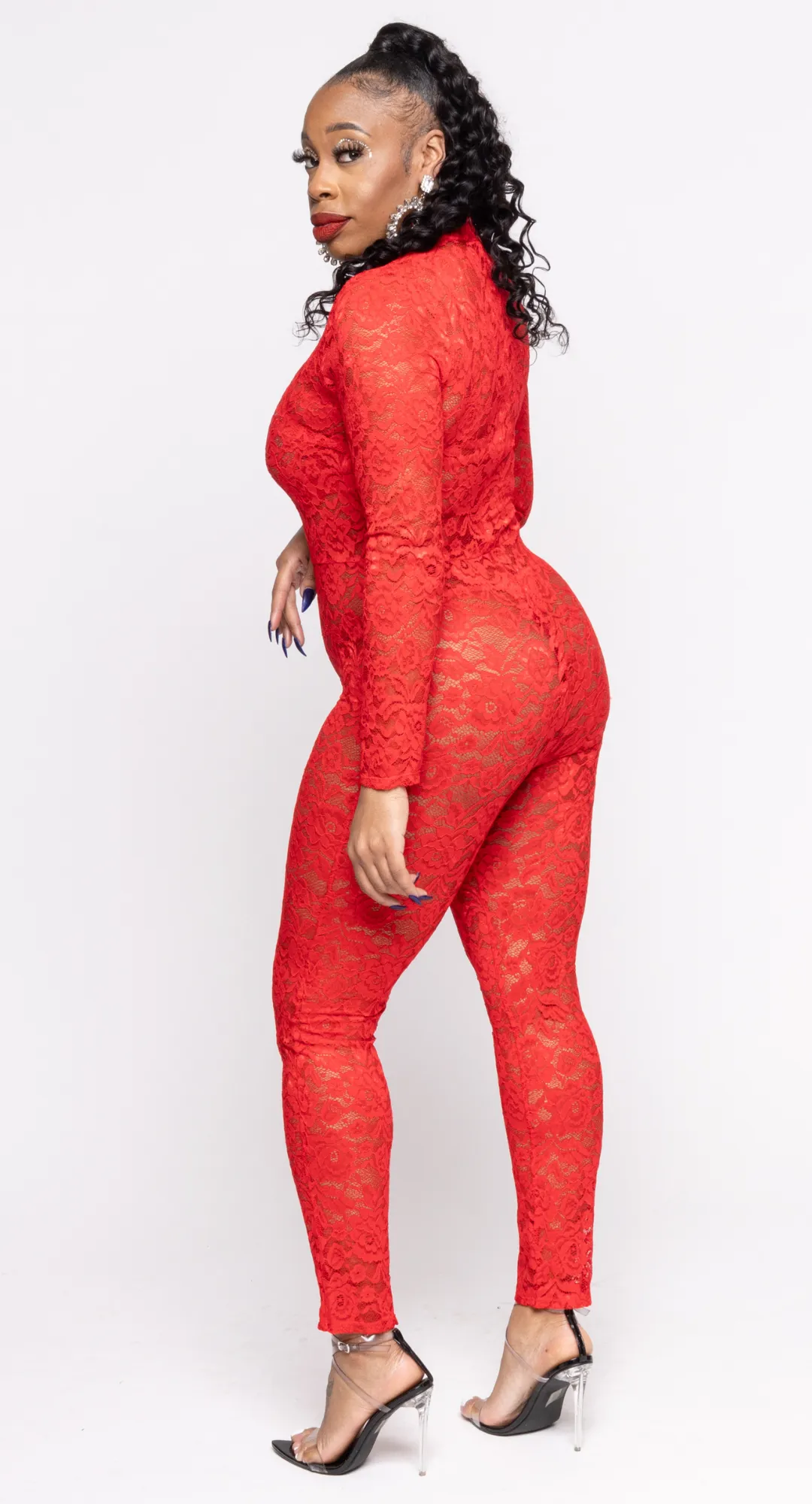 Cardinal Lace Jumpsuit