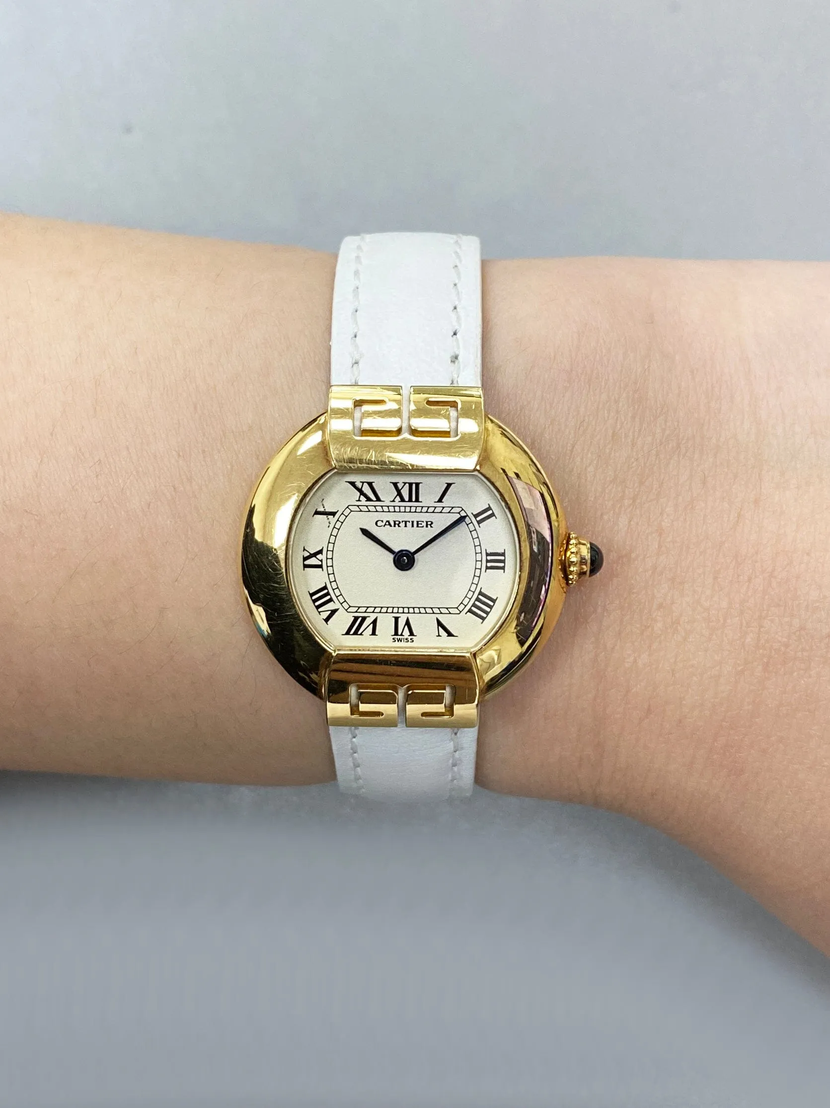 Cartier Ellipse W1513656 Art Deco 18K Yellow Gold Ladies Watch