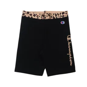 CHAMPION - Women - Authentic Graphic Bike Short - Black/Leopard