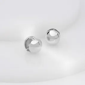 Dome Silver 11mm Earrings