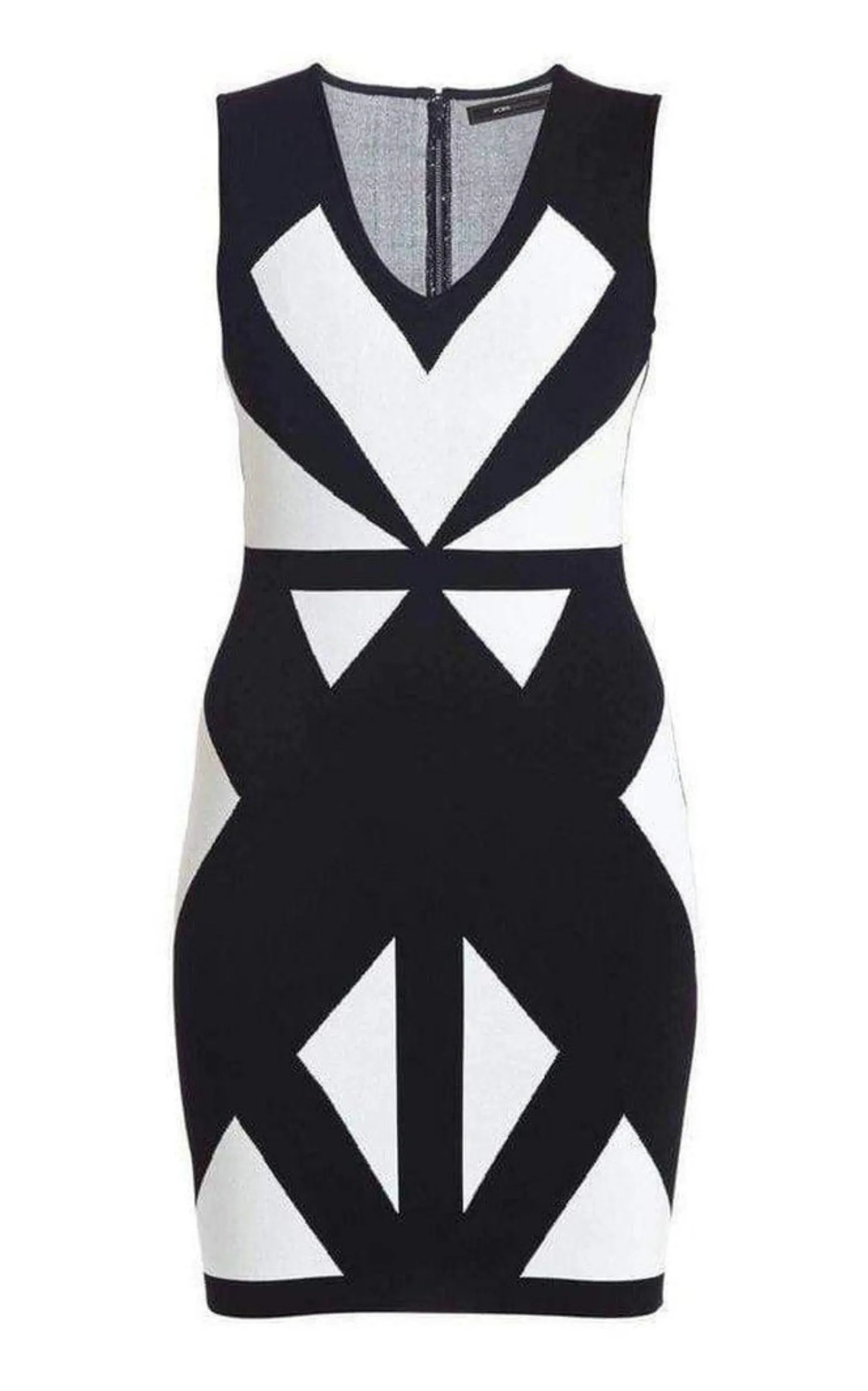 Evinna Geometric Jacquard Dress