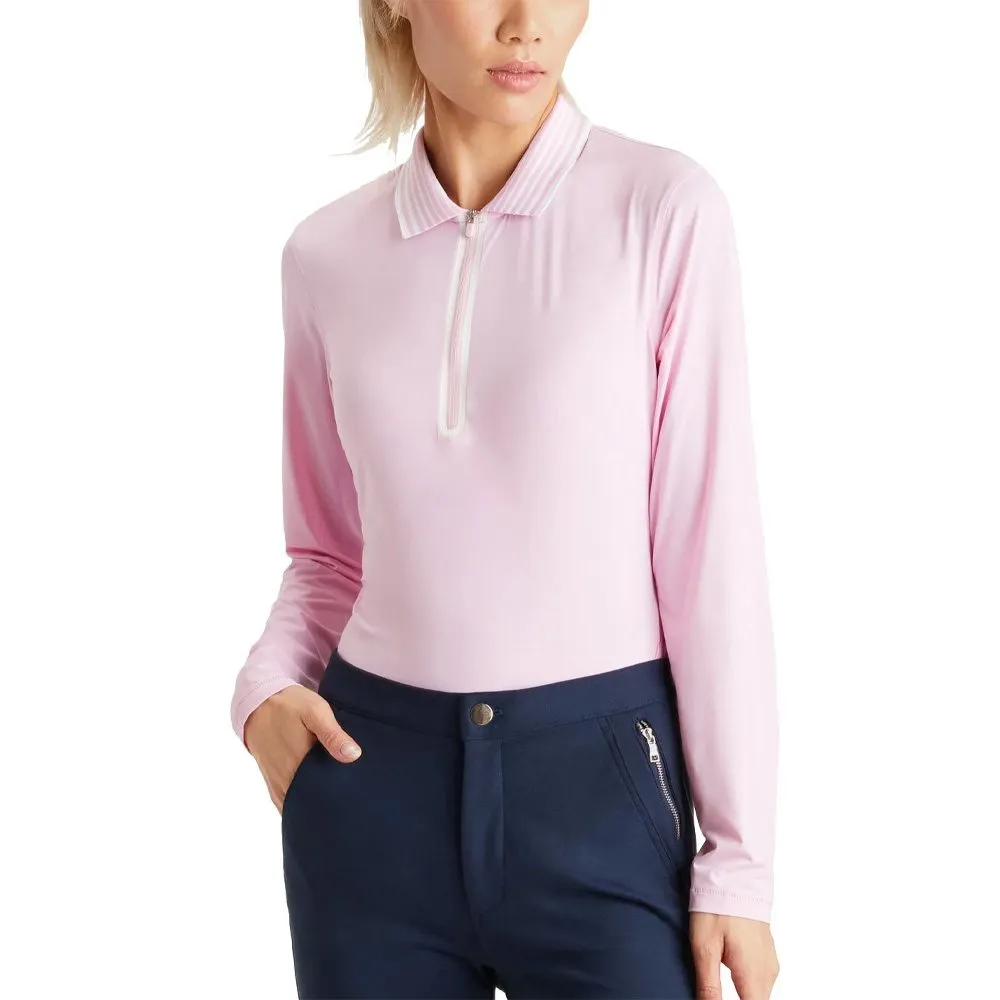 Gfore Featherweight Silky Tech Nylon Quarter Zip Golf Pullover 2023 Women