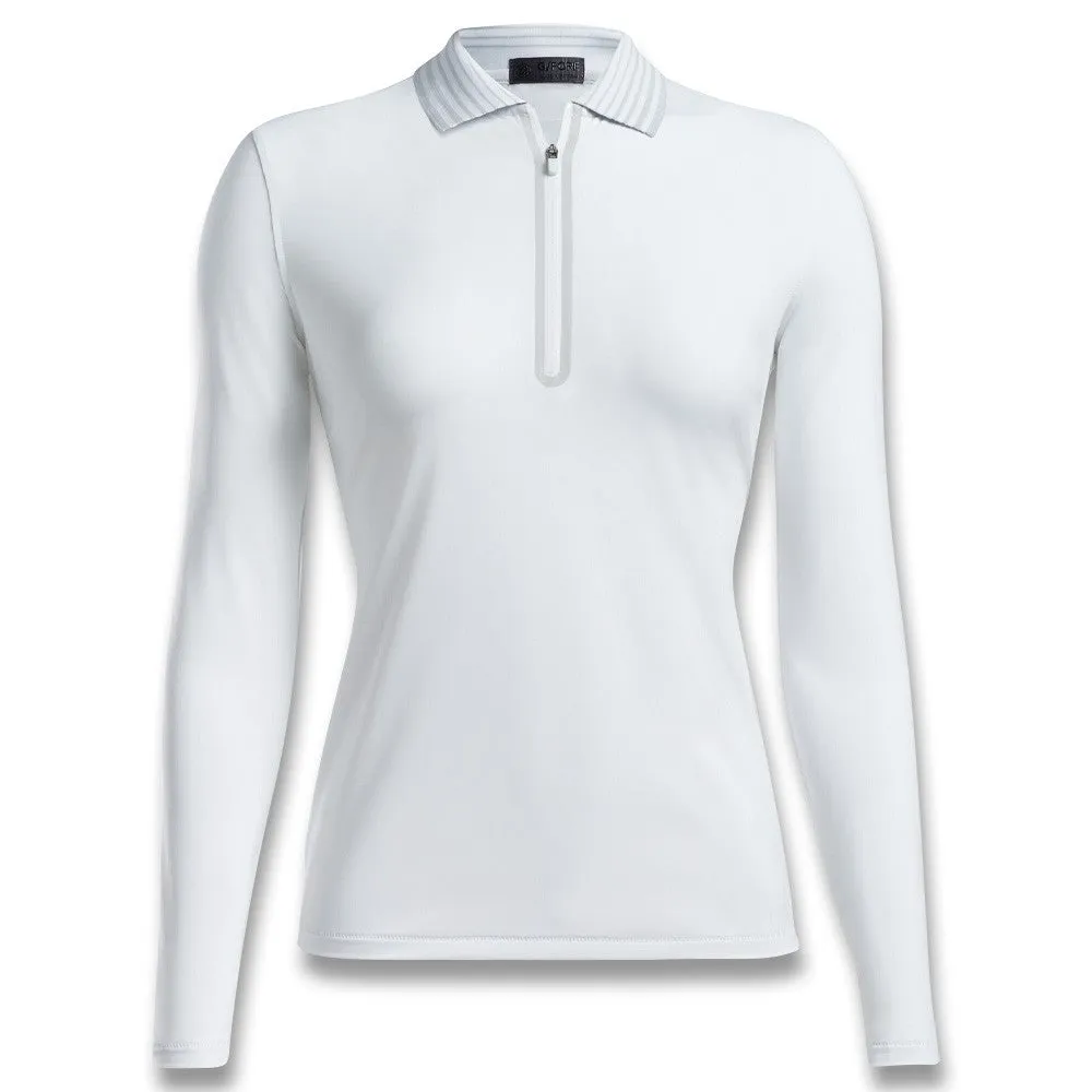 Gfore Featherweight Silky Tech Nylon Quarter Zip Golf Pullover 2023 Women