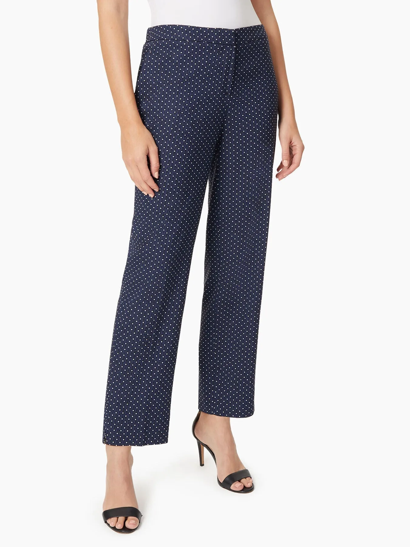 Jacquard Straight Leg Pants