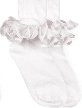 Jefferies Ruffle Lace White