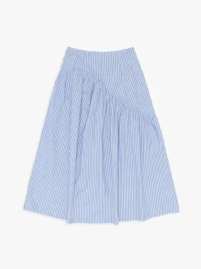 Maeve Midi Skirt - Blue Stripe