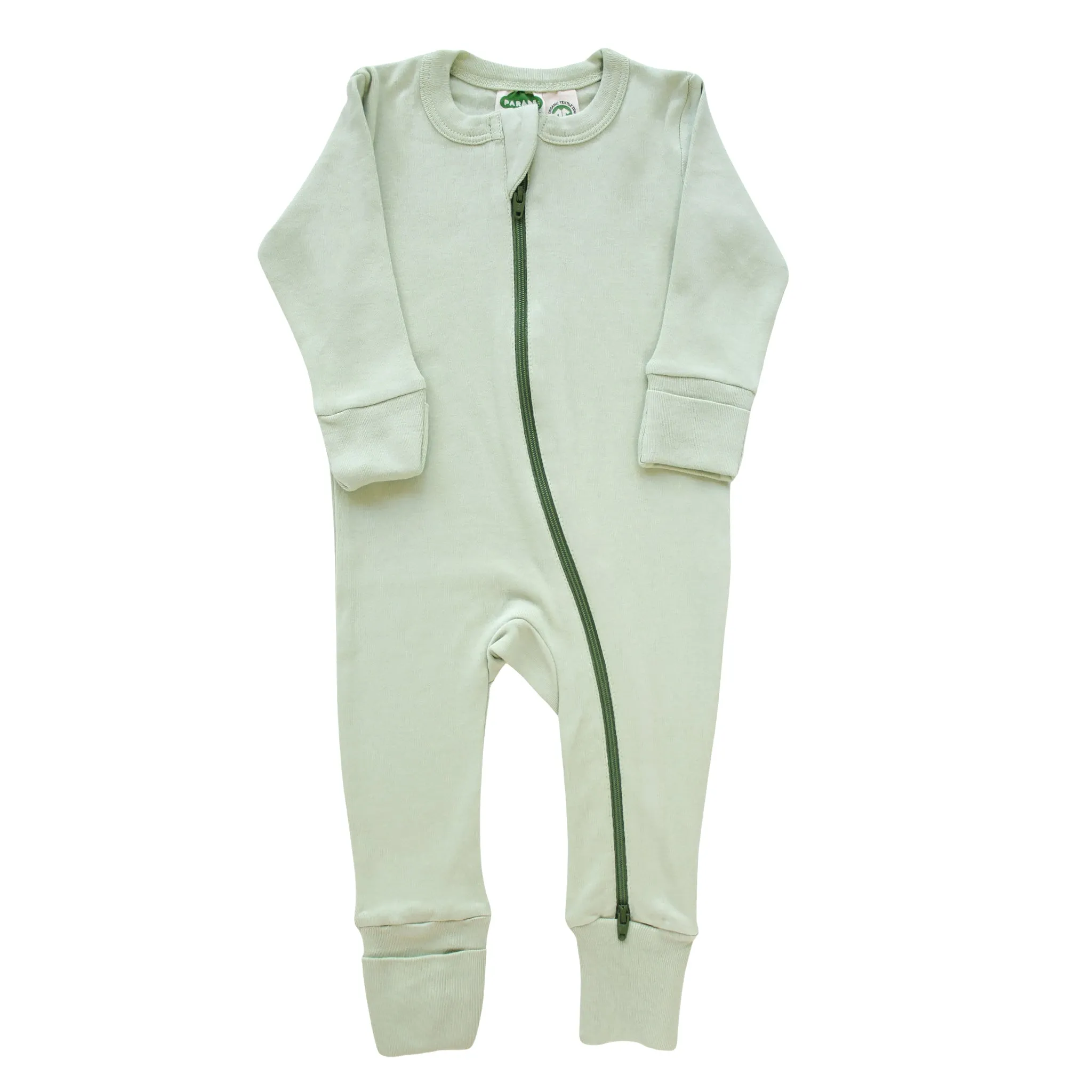 Organic Essential Basic '2-Way' Zipper Romper - Long Sleeve