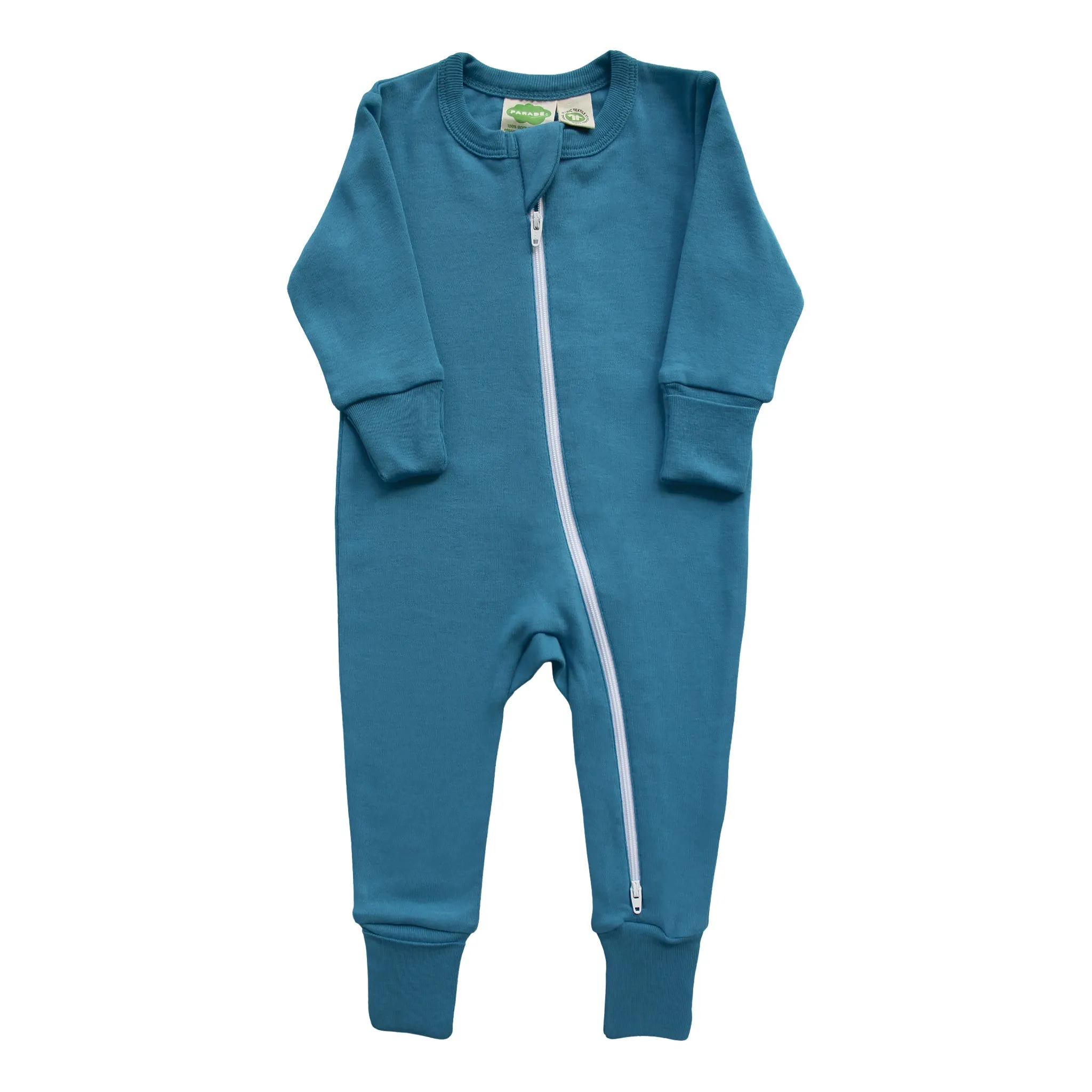 Organic Essential Basic '2-Way' Zipper Romper - Long Sleeve