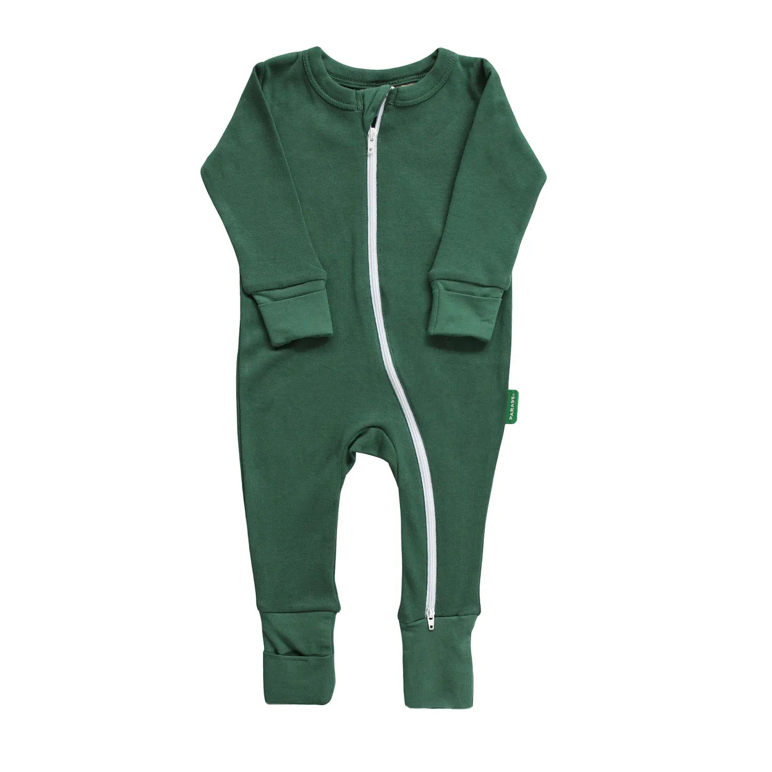 Organic Essential Basic '2-Way' Zipper Romper - Long Sleeve