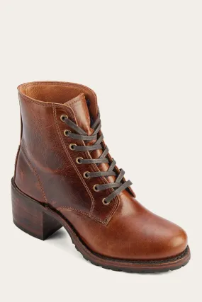 Sabrina 6G Lace Up-Cognac-LTP