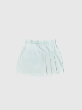 Verve Side-Pleated Skort - White